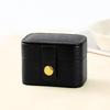 2Pcs Mini Portable Small Jewelry Storage Bag Travel Simple Leather Ring Necklace Earrings Storage Box Organizer Display Gift Box