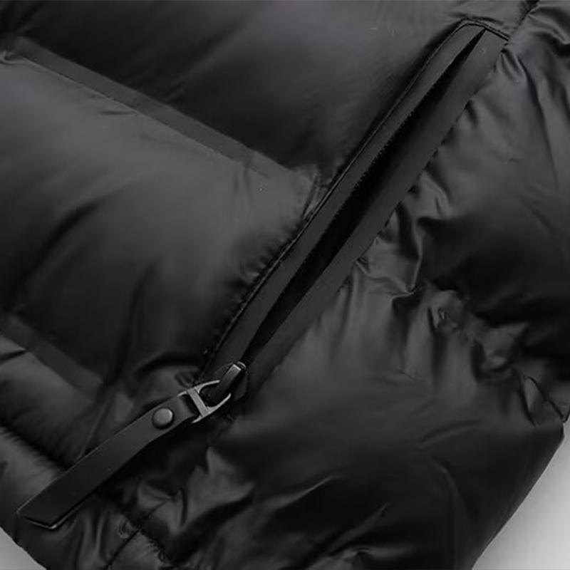 Dámská móda Černé patchworkové bundy na zip vpředu Vintage Vysoký límec Dlouhý rukáv Dámské