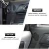 Car Inner Door Speaker Horn Cover Trim 2X For Ford Mustang 2015-23 Bright Black