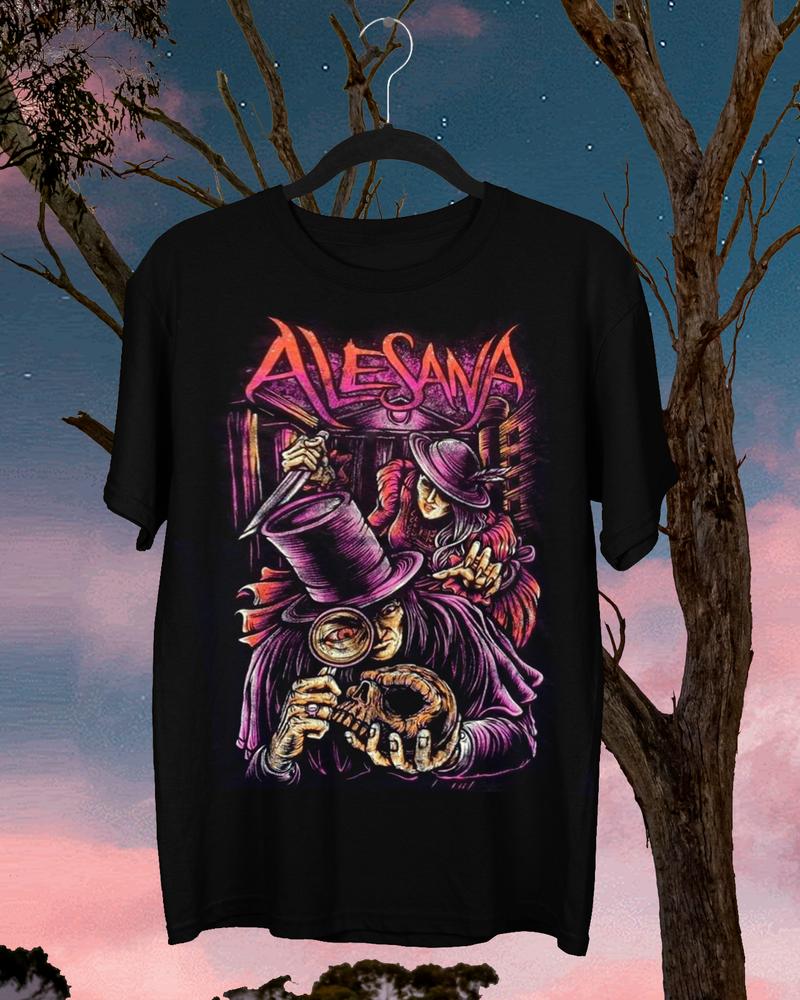 Rare Alesana American Emocore Band Black Unisex All Size T-shirt XXL
