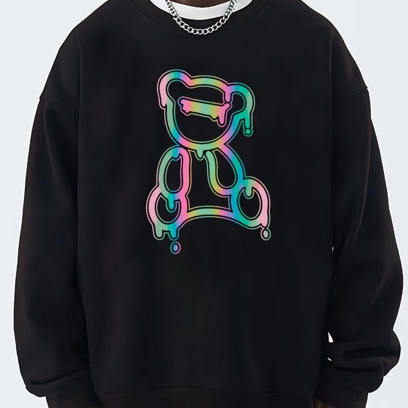 

Winter Casual & Date Outfit, Men s Fleece Lined Crew Neck Sweatshirt S