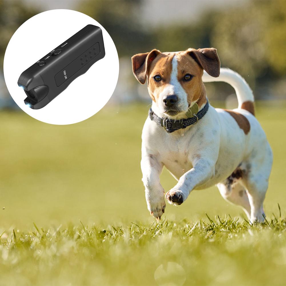 Ultrasonic Dog Repeller Dog Bark Deterrent Device with LED Lights Dog Training Device Dog Trainer Safe for Dogs