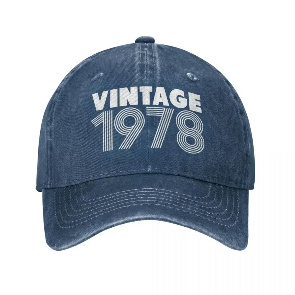 Classic Vintage 1978 Baseball Caps Men Women Distressed Washed Sun Cap Outdoor All Seasons Travel Adjustable Fit Caps Hat