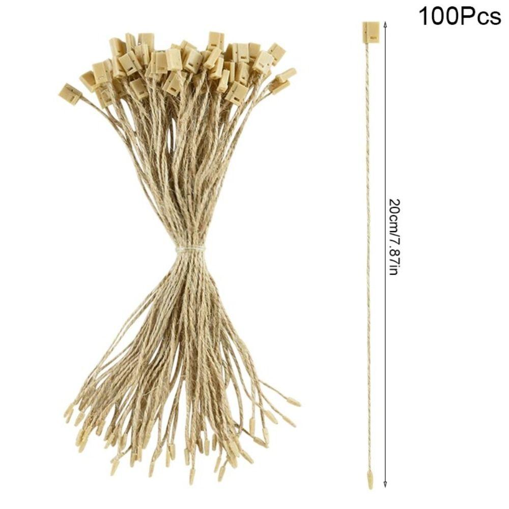 100Pcs/set Polyester Christmas Hanger String Ornaments Handmade Clothing Tag Rope  Home