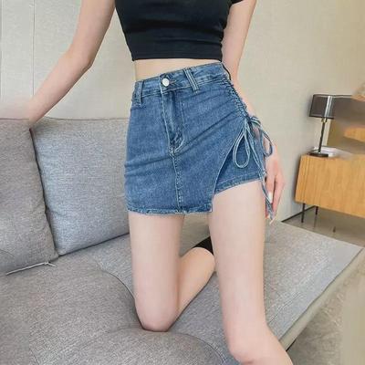 Yeni Sıcak Tasarım: Kadın Yüksek Bel Seksi Kot Etek Şort
