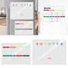 Stylish Acrylic Memo Pad with Magnet Durable Fridge Reminder Whiteboard for Home