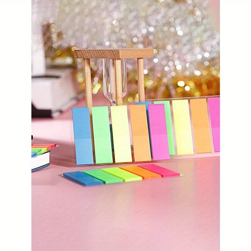 Multicolor 100 Sheets Sticky Note Pad, Self-Adhesive Index Tab Flags Page Marker Memo Pads Back To School