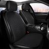 3Pcs Black Car Front & Rear Winter Warm Short Plush Seat Cover Cushion Protector