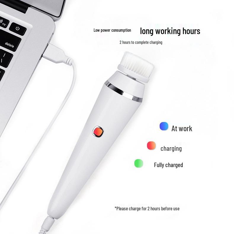 Elektrický silikonový obličejový čisticí kartáček na černé tečky a čištění pórů