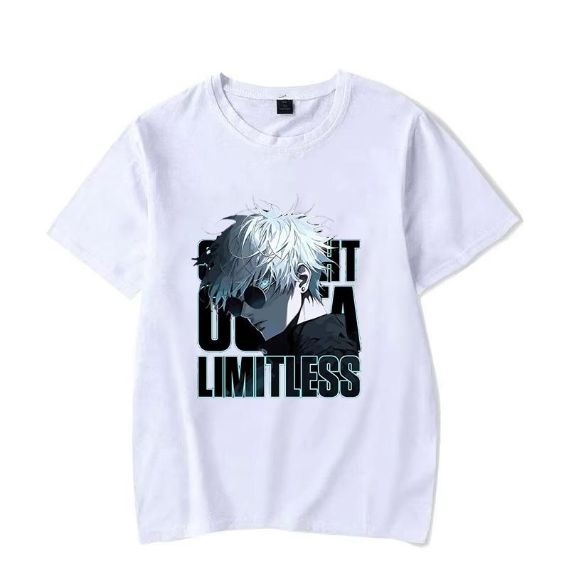New Anime Gojo Satoru Print Casual Tshirt Women Men T Shirt Summer Casual Short Sleeve Harajuku Tops Unisex Tops 4XL