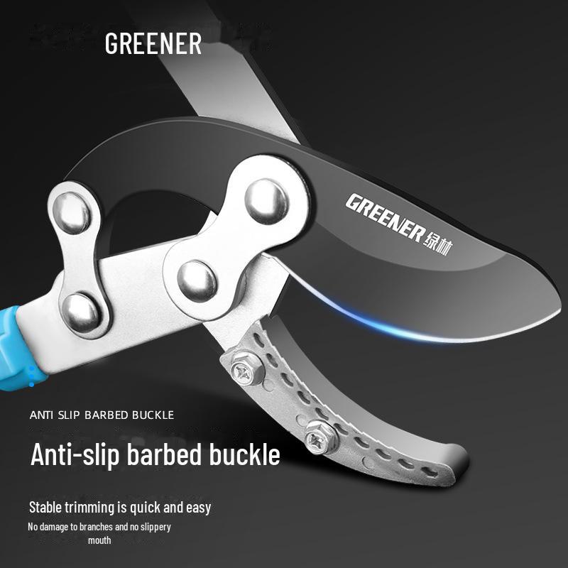 "Green Forest Heavy-Duty Pruning Shears: Strong, Labor-Saving Scissors for Thick Branches and Fruit Trees"