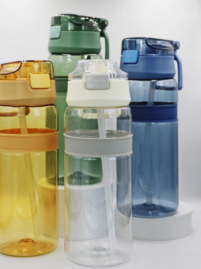 WATER BOTTLE JUICE TRITAN BPA FREE 600ml MIX COLOR 22 CM