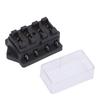 4 Way Blade Fuse Holder Box Waterproof with 4pcs Fuse for 12V24V Auto Car Marine Boat