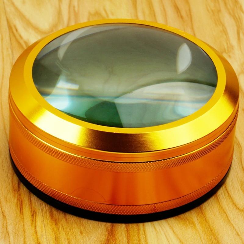 Pocket Desk Magnifying Glass Desktop Magnifier Reading Magnifying Glass Metal Magnifier for Reading Book Maps- Craft