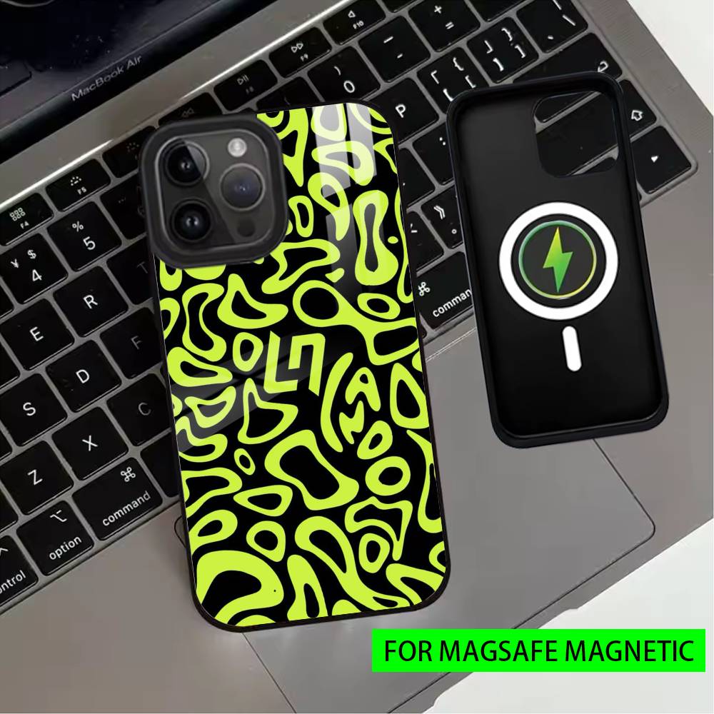 L-Lando H-Helmet Pattern Norris Phone Case For iPhone17,16,15,14,13,12,11 Plus,Pro Magnetic with Magsafe Wireless Charging