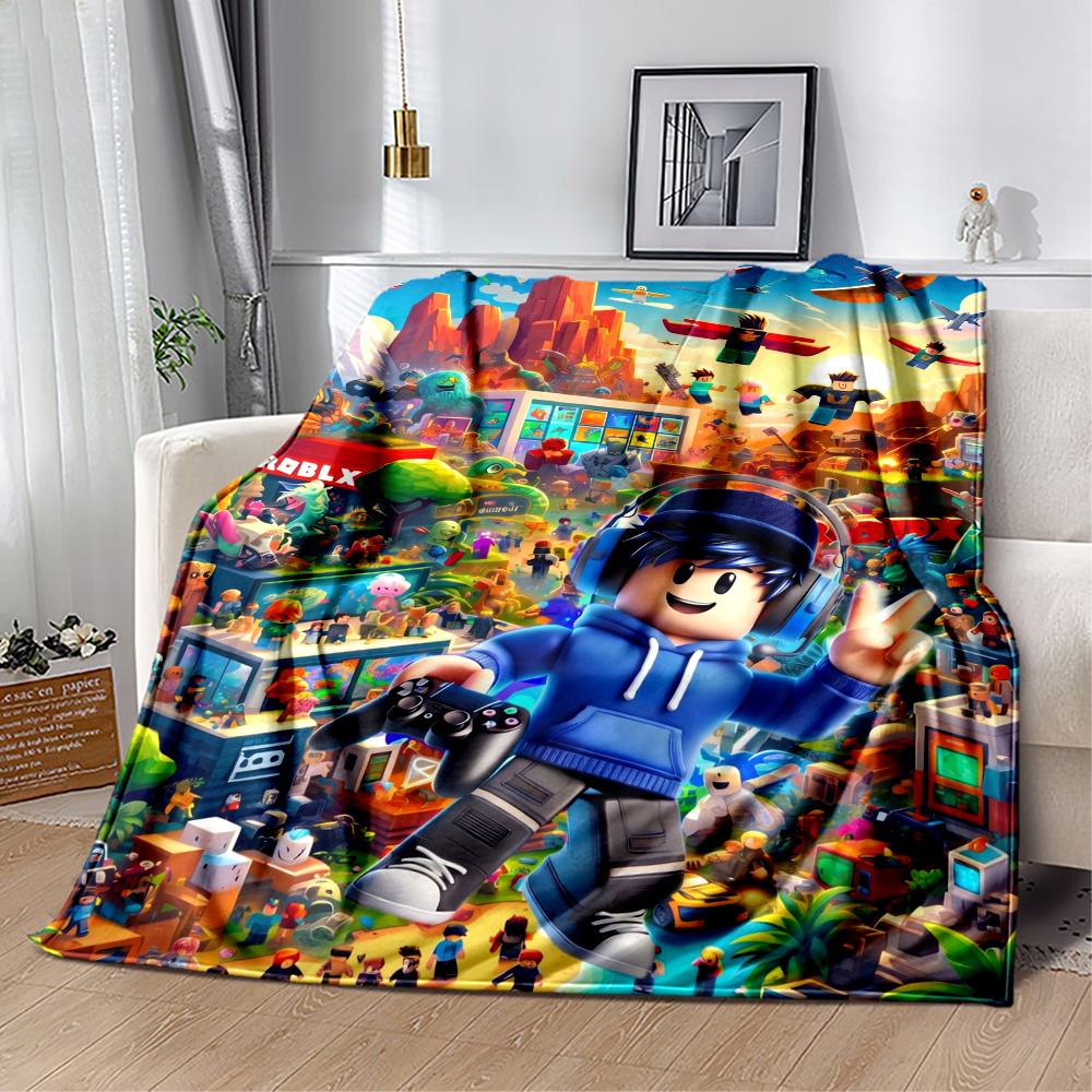 Roblox Adventure Blanket Ultrasoft Great For Sofa Chair Couch Four Seasons Multipurpose Digital Print Gifts For Family Or Friends