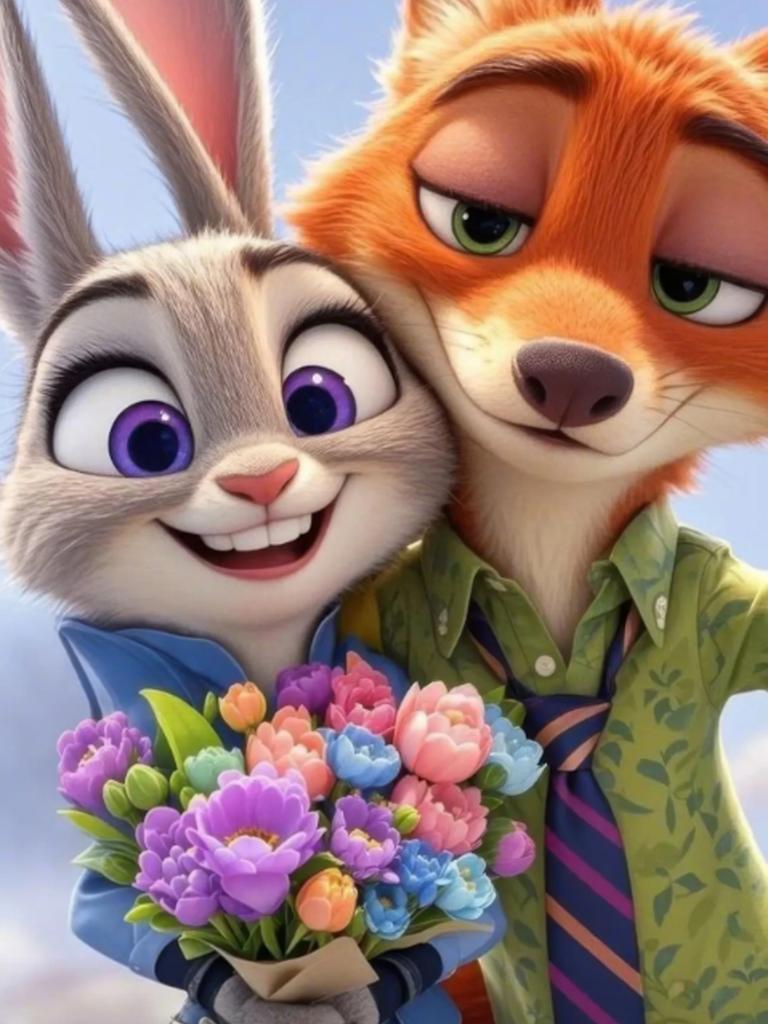 DIY Diamond Painting A Handsome Fox and A Cute Rabbit Cross Stitch Kit Mosaic Art Diamond Painting Full Circle Diamond Home Decoration