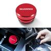 Alloy Universal Car Cigarette Lighter Cover Logo Button Cap For Chevrolet Siverado Logo Anti Dust Decorative Interior Accessorry