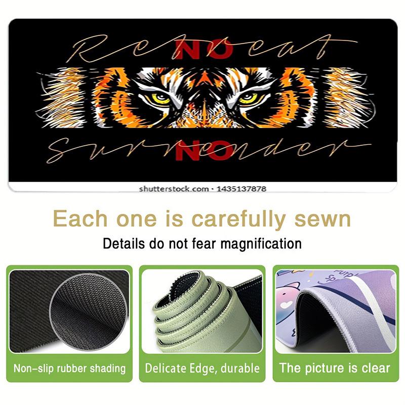 1pc Tiger Eyes Motivation Artwork Computer Pad Mouse Pads for Desk,Gamers and Office Use 020231