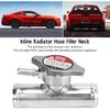 Aluminum In Line Radiator Hose Filler Neck Cap, 32mm 1-1/4in, 16PSI