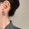 PONYKISS  Sterling Silver Letter U Hoop Earrings for Women Minimalist Punk Fine  Personality Accessories Ins