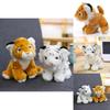 Adorable Cute Plush Tiger Animal Toy In White And Yellow For Kids And Collectors