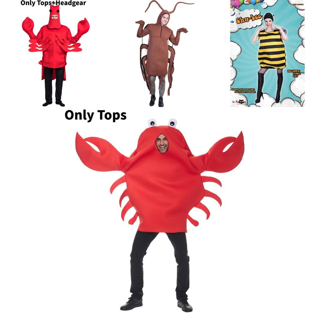 Costume Animal Cafard Homard Crabe Fête Déguisement Cosplay Costume Pour Adultes Halloween Spectacle de Scène