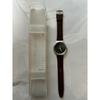 Used Swatch Watch Quartz Brown Leather