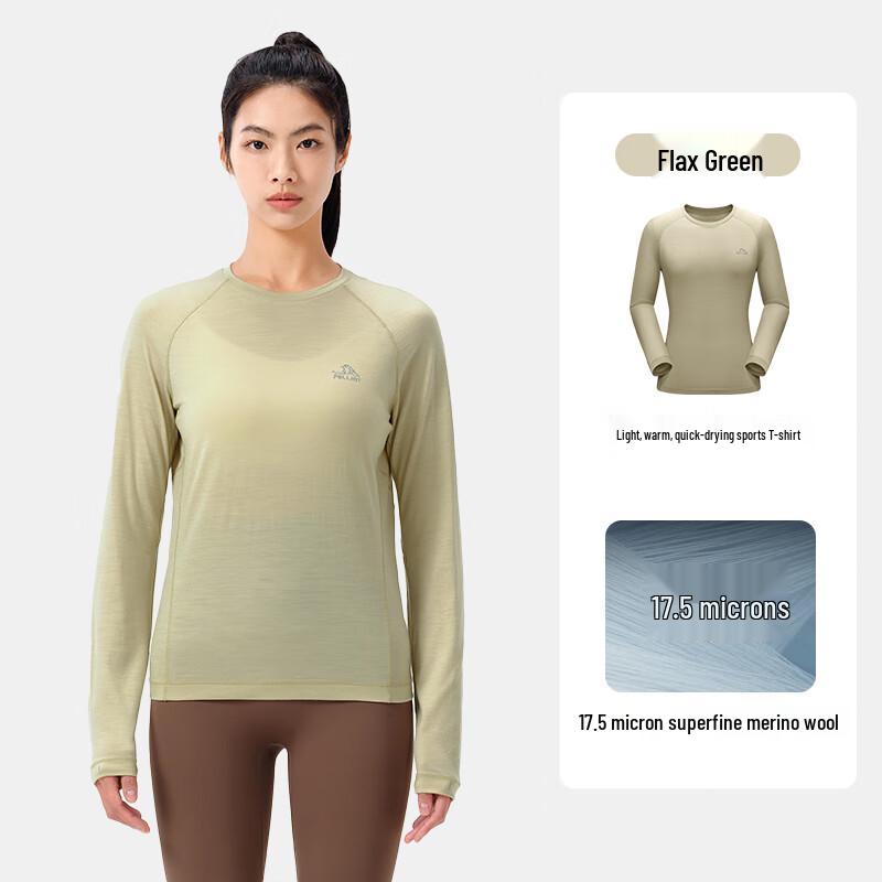 Pelliot Women s Long-Sleeve Merino Wool T-Shirt S