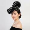 Exquisite Bow Rhinestone Headband Elegant Bride Headdress Vintage Fascinator Hat  Stage Performance