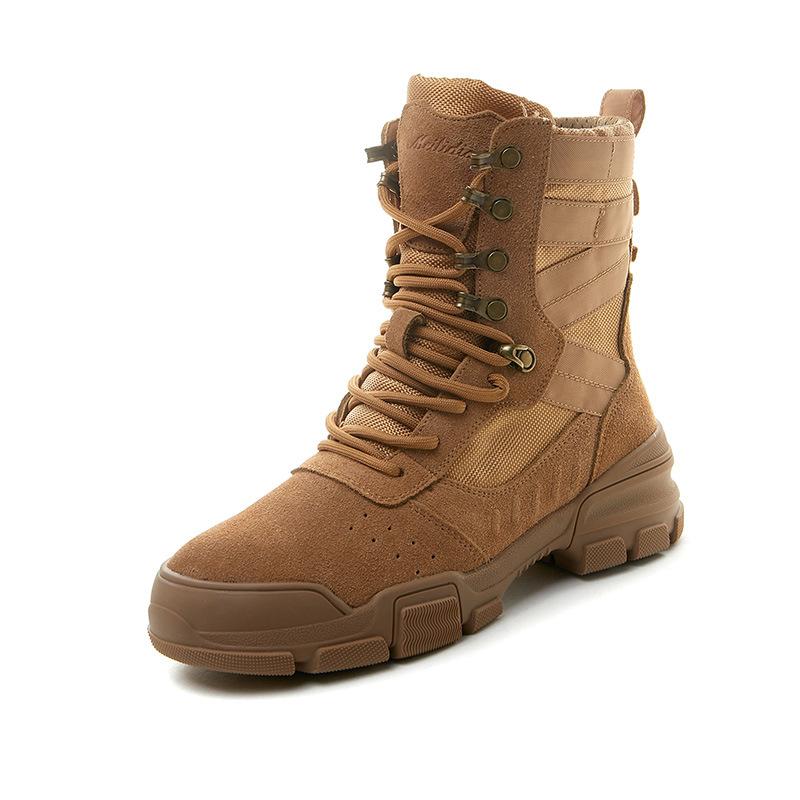 

Martin boots women s new anti-velvet leather platform short boots non-slip and wear-resistant hiking hiking shoes 40 [Women s] коричневий