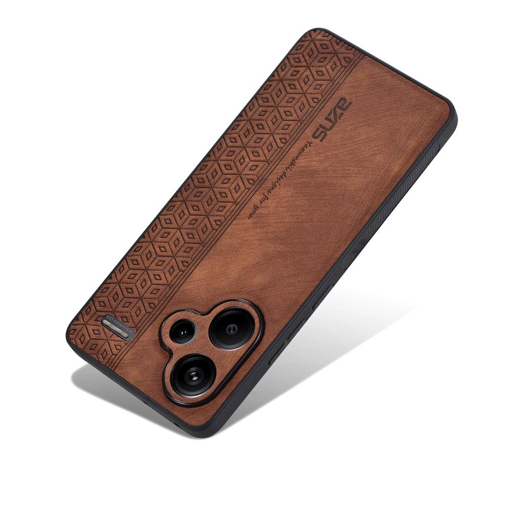 Do Xiaomi Redmi Note 13 Pro Plus tylna obudowa Skin Feel Shockproof Leather Case Soft Funda do Redmi Note 13 Pro Plus