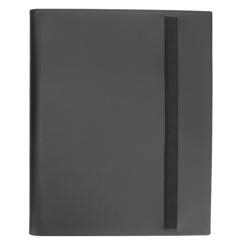 Kartenordner 9 Fächer Sammelkartenalbum Ordner 360 Seitlich beladbare Taschenordner 20 Seiten Schwarz