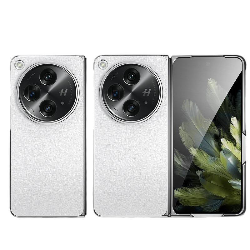 OPPO Find N3 Folding Screen Electroplated Leather Case: Full-Cover, Anti-Fall, with Stand
