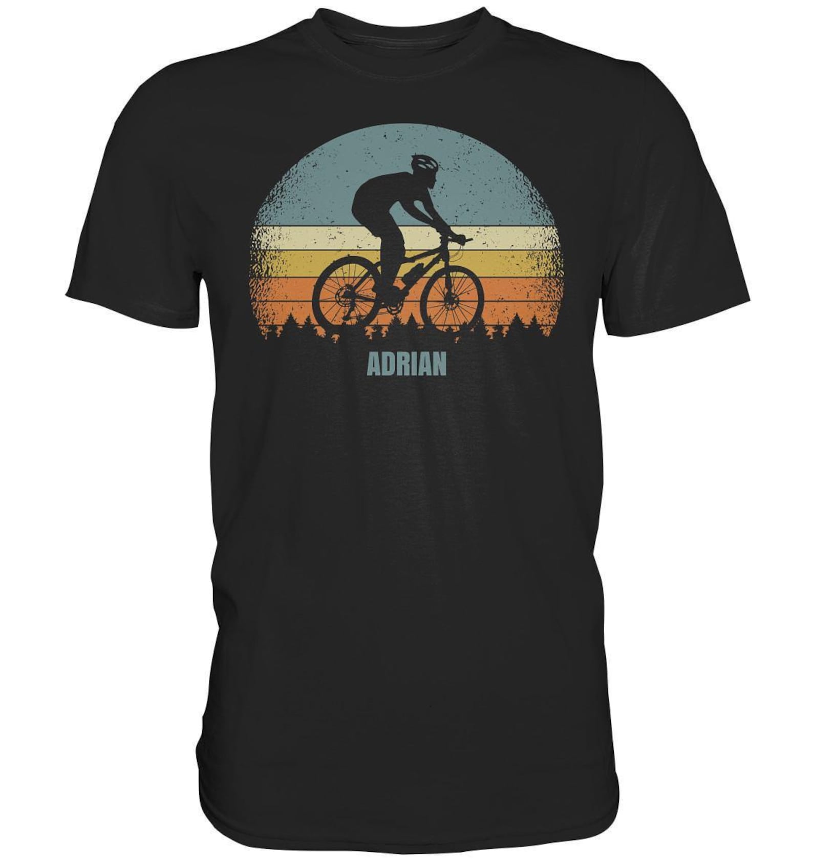 Mountain biker name T-Shirt Mountain bike personalized - Premium Shirt XL