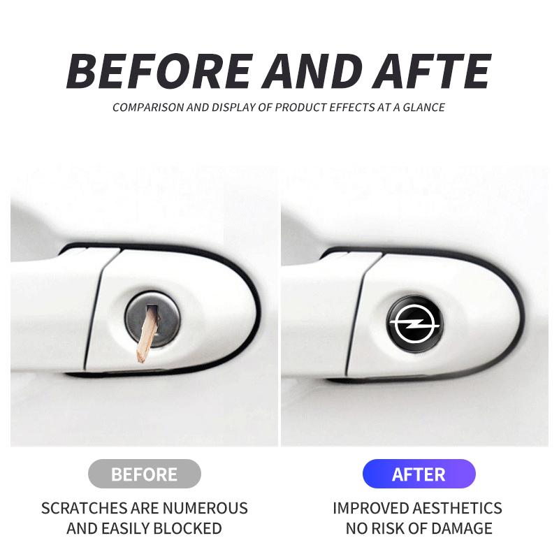 2/5/10pcs Car door lock sticker For Opel Meriva Corsa Astra Vivaro Signum Insignia Mokka Adam Combo Junior Auto Accessories FG8