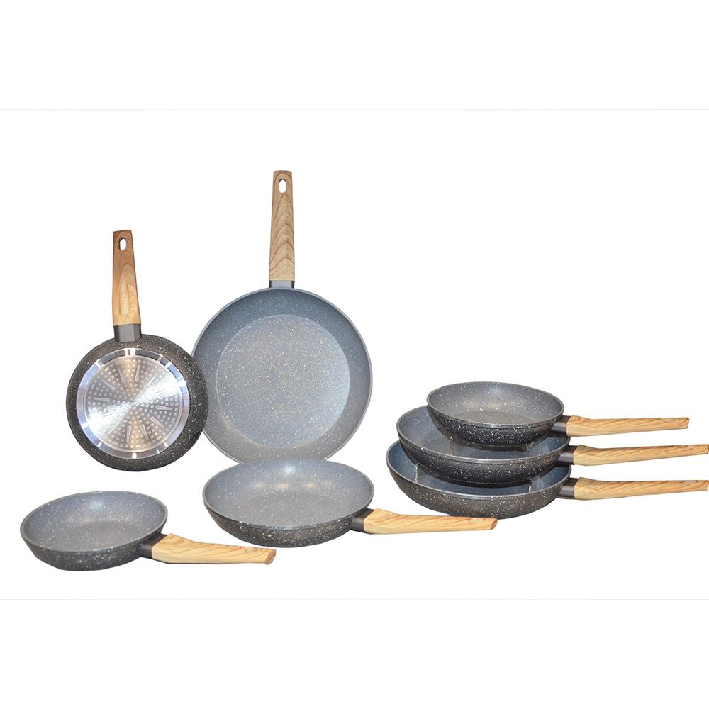 Stone Fry Pan With Induction Bottom Durable Non Stick Cookware Pan