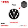 ABS 3D Car Front Logo Rear Bumper Tail Door Trunk Sticker Rear Emblem Sticker Styling Accessory For VW Volkswagen Polo 2019-2024 zf6