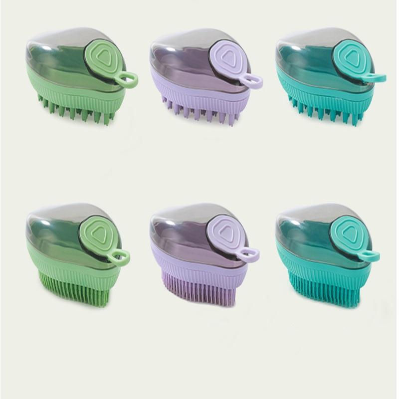 New Cross-border Mango Bath Brush For Dogs And Cats Abs+tpr Material