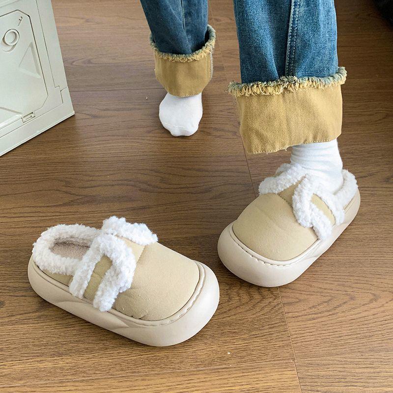 Internet celebrity popular comfortable bag head slippers women's season non-slip warm bag head slippers women