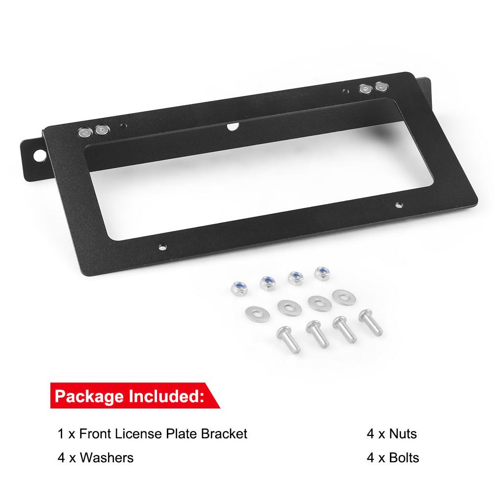 Car Front License Plate Protection Bracket Fixing Frame Mounting Drilling Holder Exterior Artifact Parts Accessories