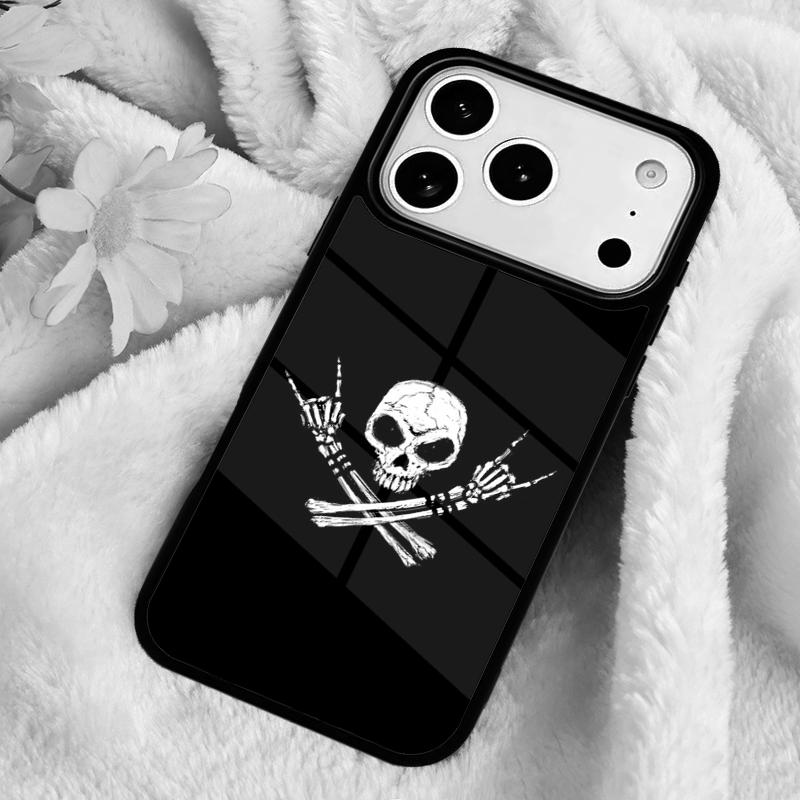 Пиратский Череп с Костями capa Чехол для Телефона для IPhone 11 12 13 14 15 16e 17 Pro Max мобильного для IPhone 17 Air iPhone 7