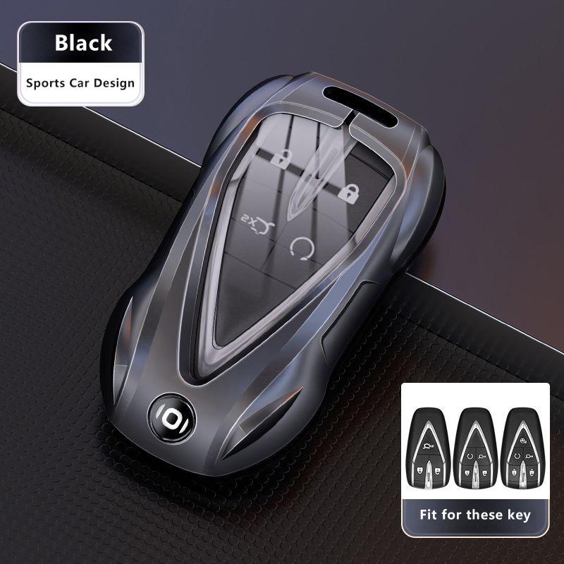 For Changan Qiyuan Nevo A05 A06 A07 Q05 Q07 Zinc Alloy Car Key Case Car-Styling Keychain Remote Cover Shell Fob Bag Accessories