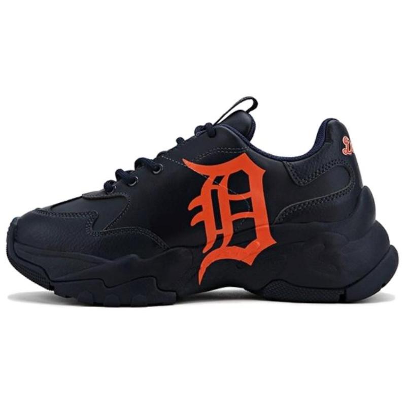 MLB Big Ball Chunky Height Increasing Low-Top Chunky Sneakers Unisex Dark Navy Blue Sneakers 3ASHC101N-46NYD 37.5