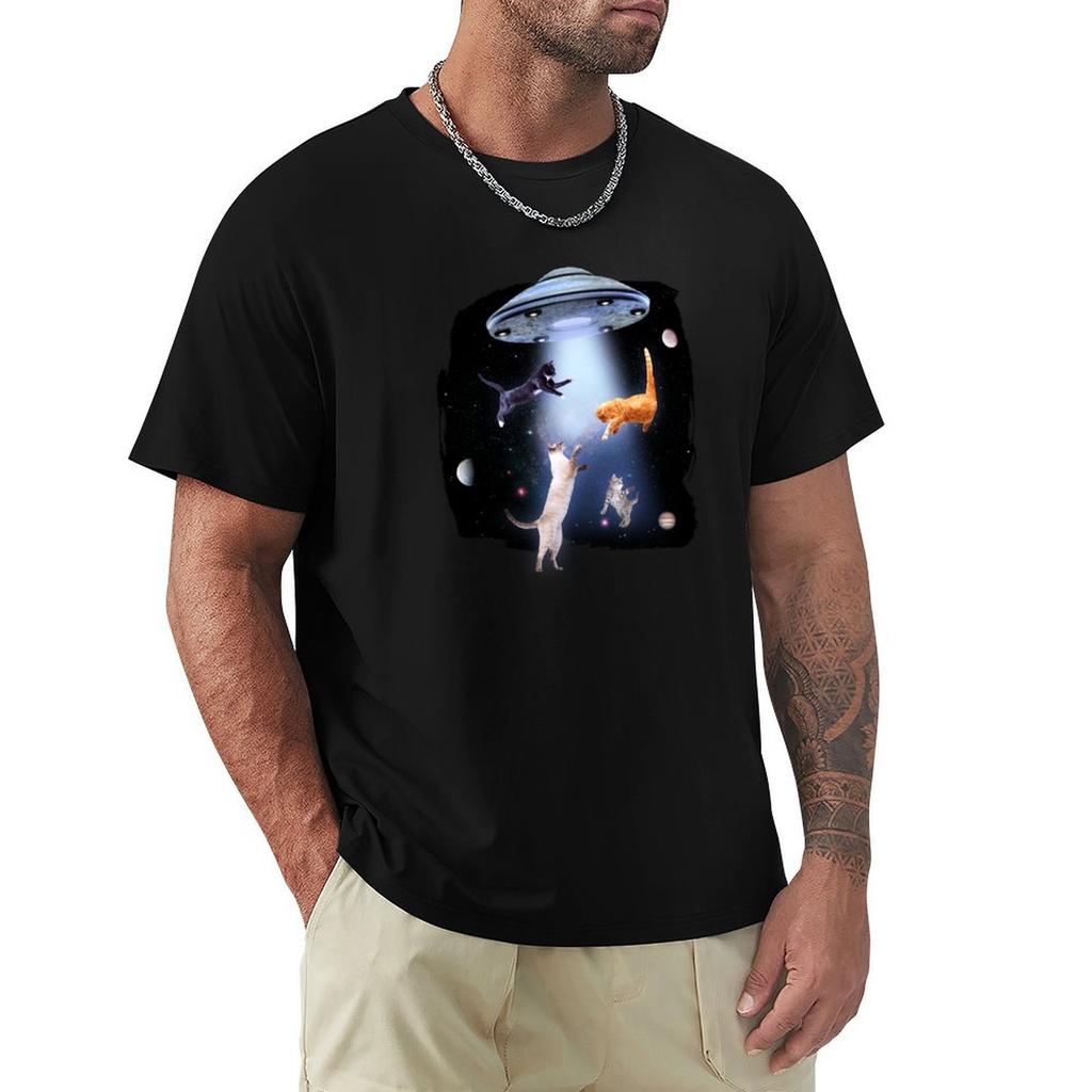 UFO Cats TShirt Big and Tall Casual TShirt
