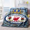 Manchester City Personalized Name Blanket Lightweight Personalized Blanket Durable Comfort Versatile for Nap Chair Living Room Office All-Season Use