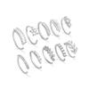 Minimalist Leaf Flower Diamond Nose Stud – European & American Style, Piercing-Free