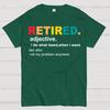 Definition von Rentner, Lustiges Rentner Klassiker Unisex 100% Baumwolle Sommer Lässig Kühl Locker T-Shirt
