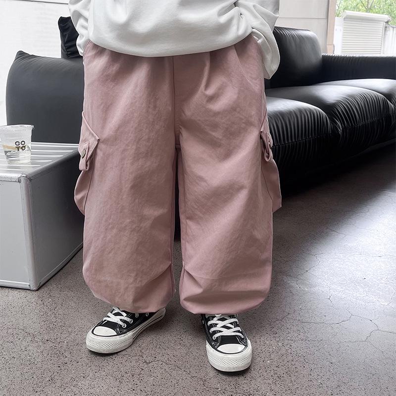 

Осенняя распродажа: Детские розовые брюки карго в корейском стиле пэчворк - Модные повседневные длинные брюки для мальчиков 150 cm