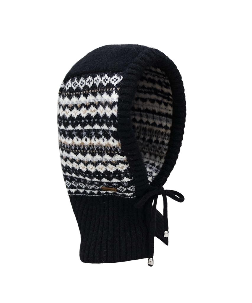 MONBIRDIE GOLF Nordic Knit Balaclava Black